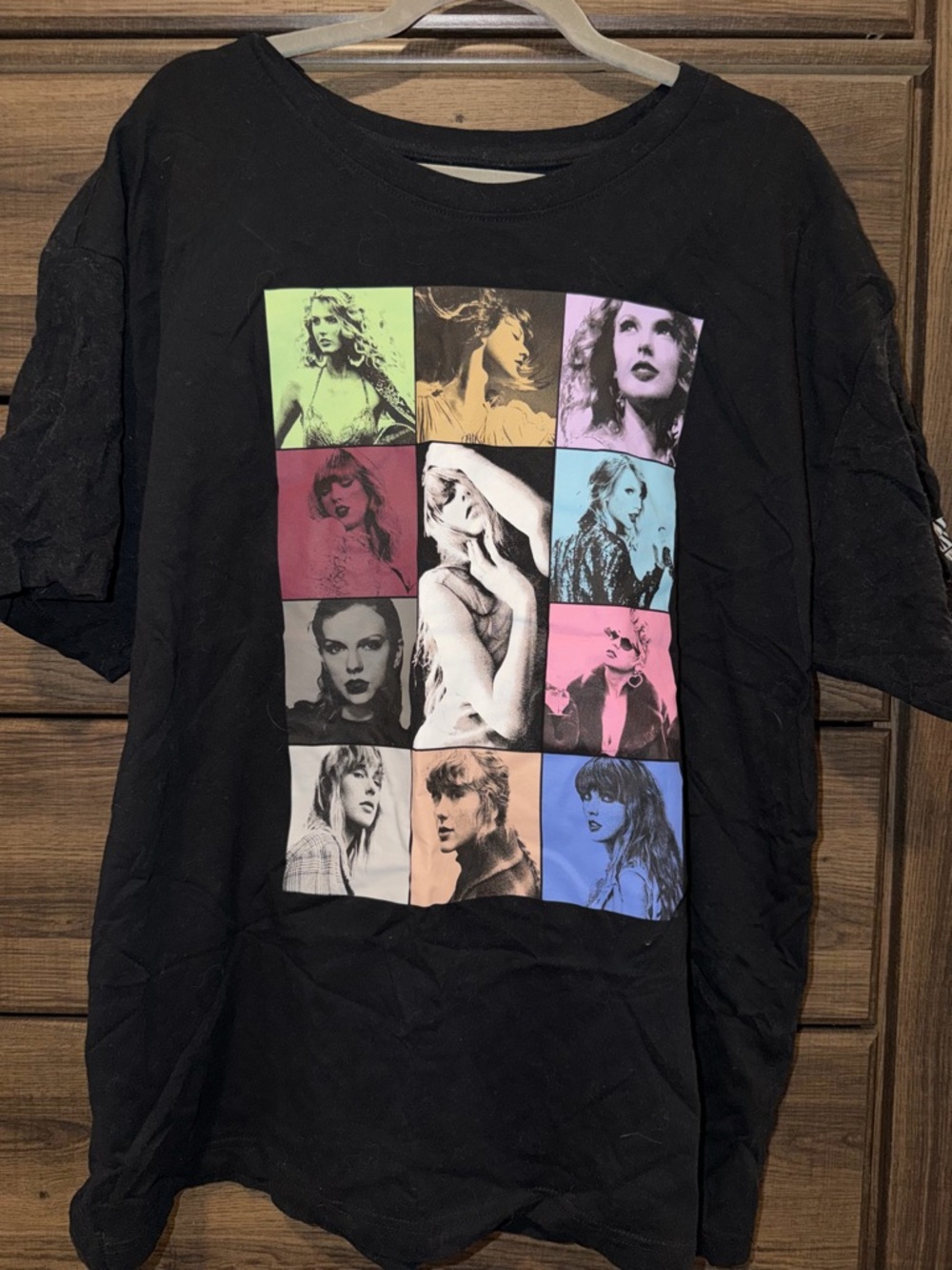 Taylor Swift The Eras Tour color block t-shirt, 3XL, full tour 2023-2024 shirt